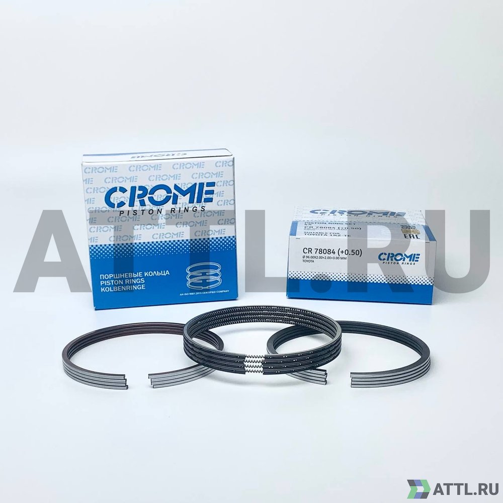 CROME CR 78084 050 Комплект поршневых колец на 4 цил. +050 1KZ-TE