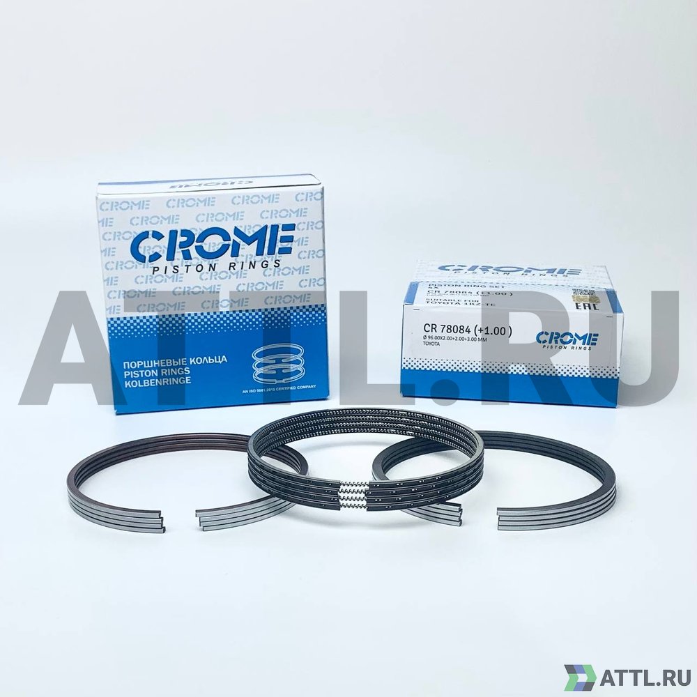 CROME CR 78084 100 Комплект поршневых колец на 4 цил. +100 1KZ-TE