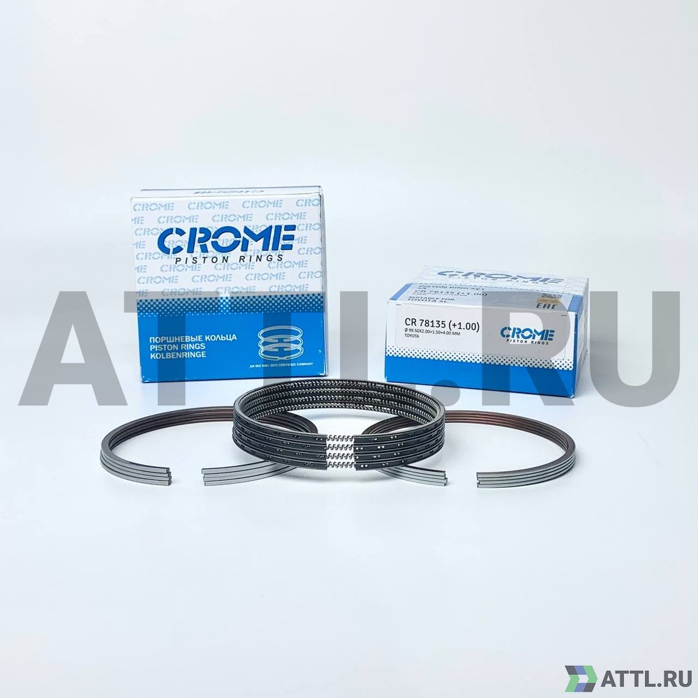 CROME CR 78135 100 Комплект поршневых колец на 4 цил. +100 5L