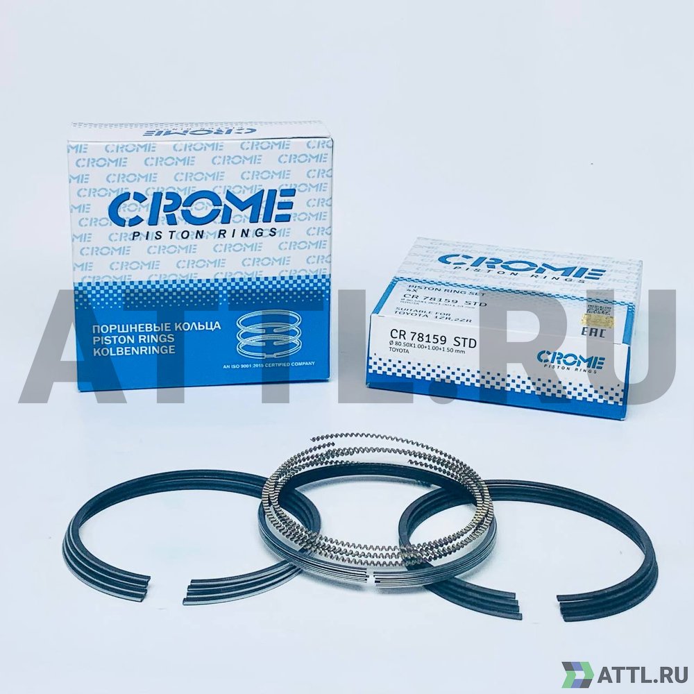 CROME CR78159 STD Комплект поршневых колец на 4 цил. STD 1ZR,2ZR