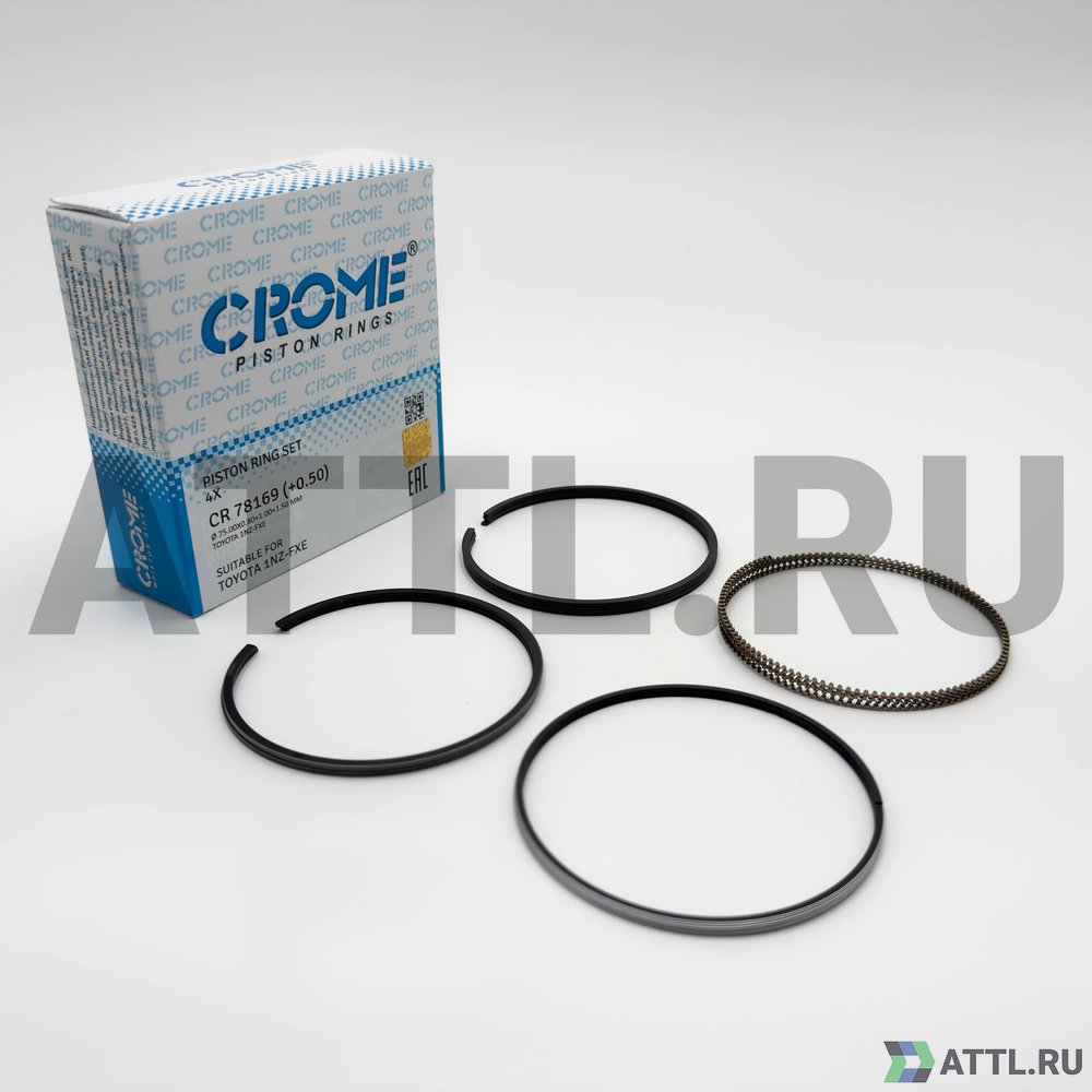 CROME CR 78169 050 Комплект поршневых колец на 4 цил. +050 1NZ-FXE