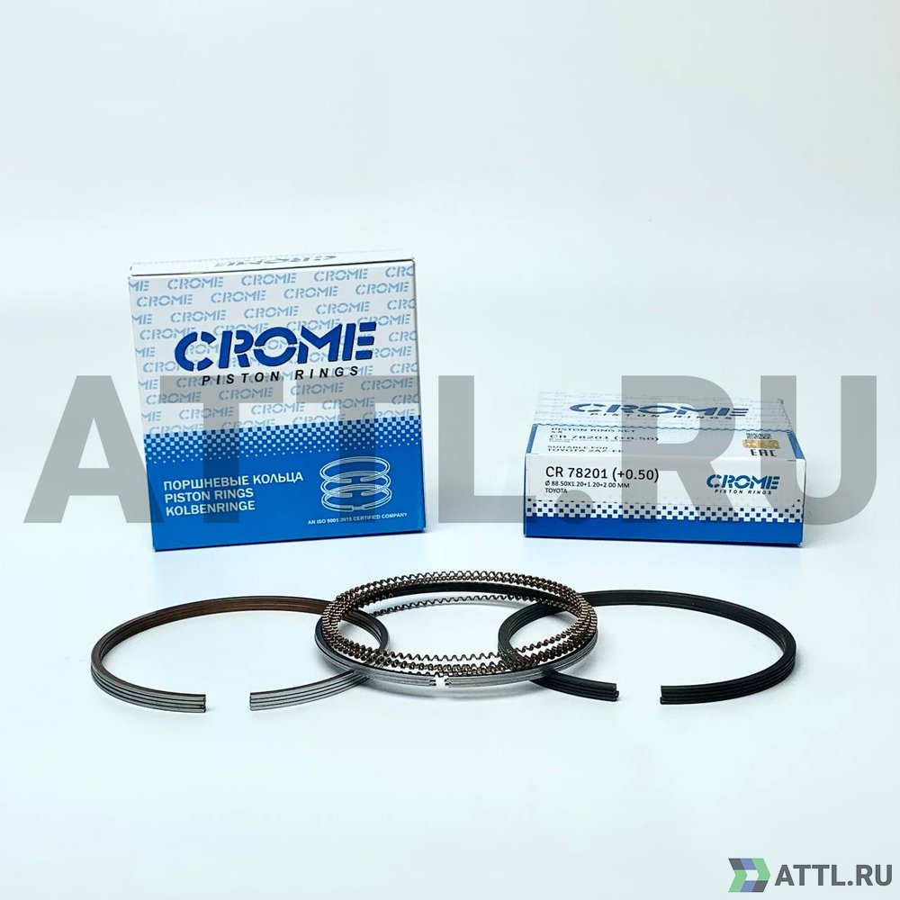 CROME CR78201 050 Комплект поршневых колец на 4 цил. +050 2AZ-FE