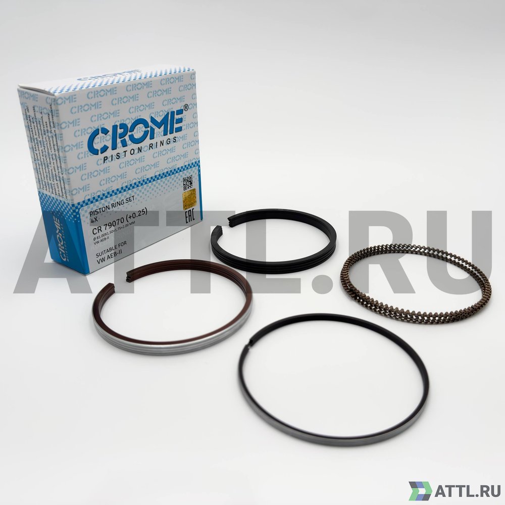 CROME CR 79070 025 Комплект поршневых колец на 4 цил. +025 AEB-II