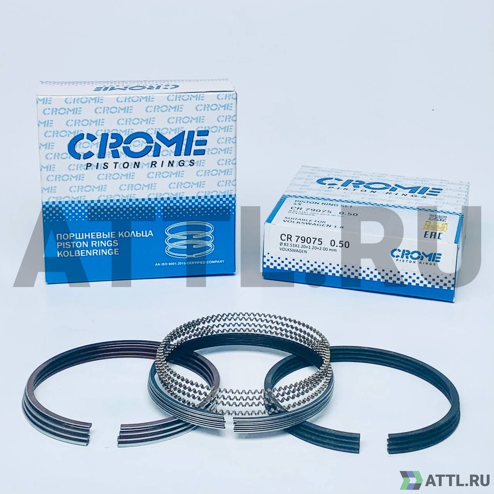 CROME CR79075 050 Комплект поршневых колец на 4 цил. +050 1.8 CAWB, CCZA