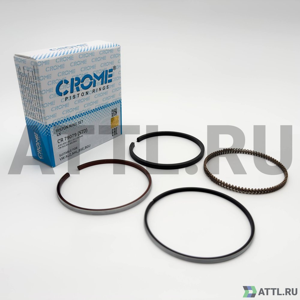 CROME CR 79079 STD Комплект поршневых колец на 4 цил. STD BSE