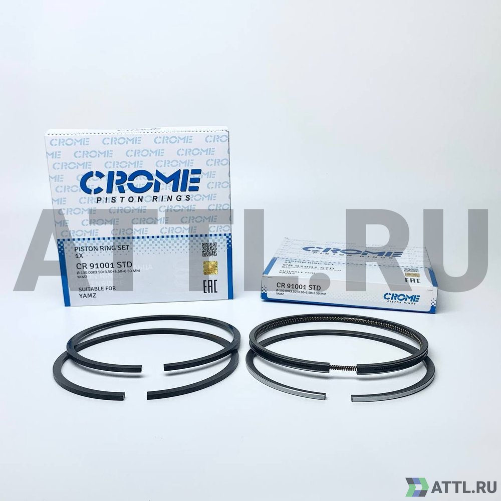 CROME CR 91001 STD Комплект поршневых колец на 1 цил. STD YAMZ (4 кольца)