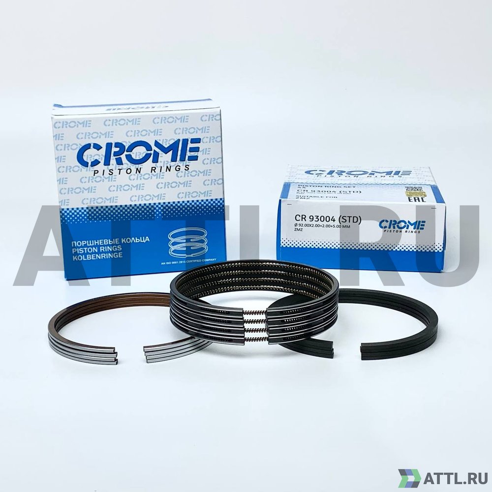 CROME CR 93004 STD Комплект поршневых колец на 4 цил. STD ZMZ