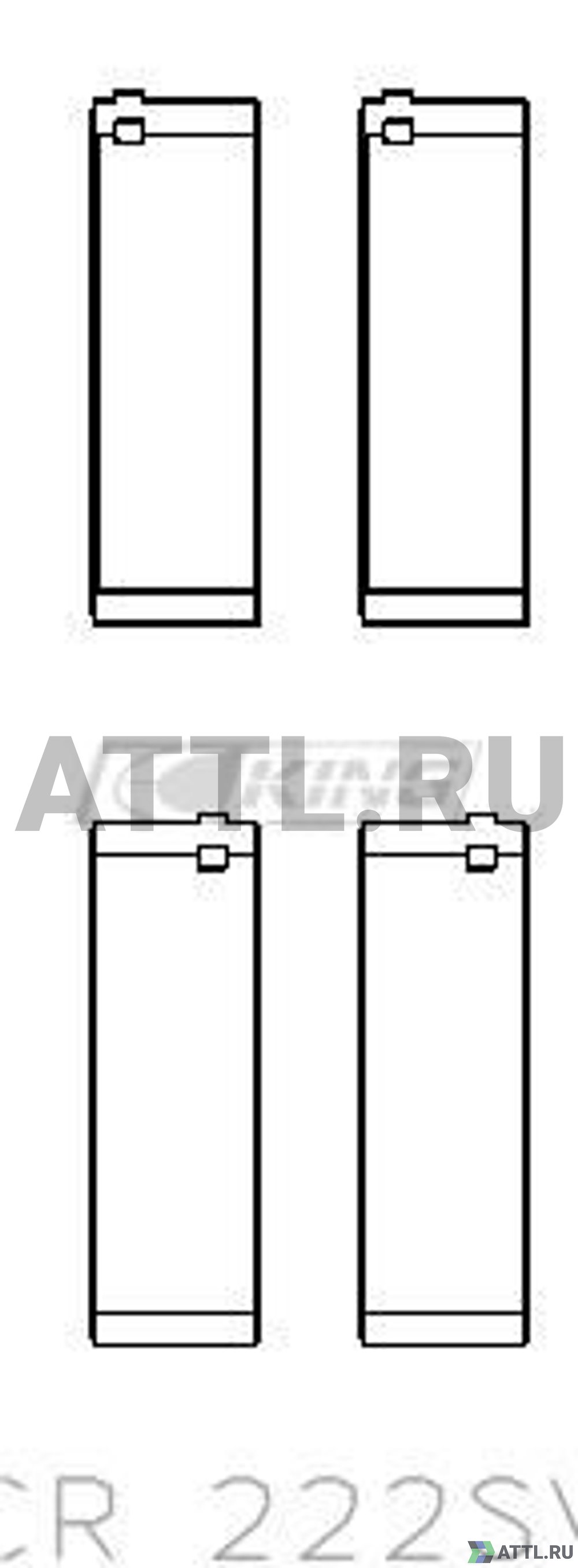 KING CR222SV Вкладыши шатунные STD CR222SV