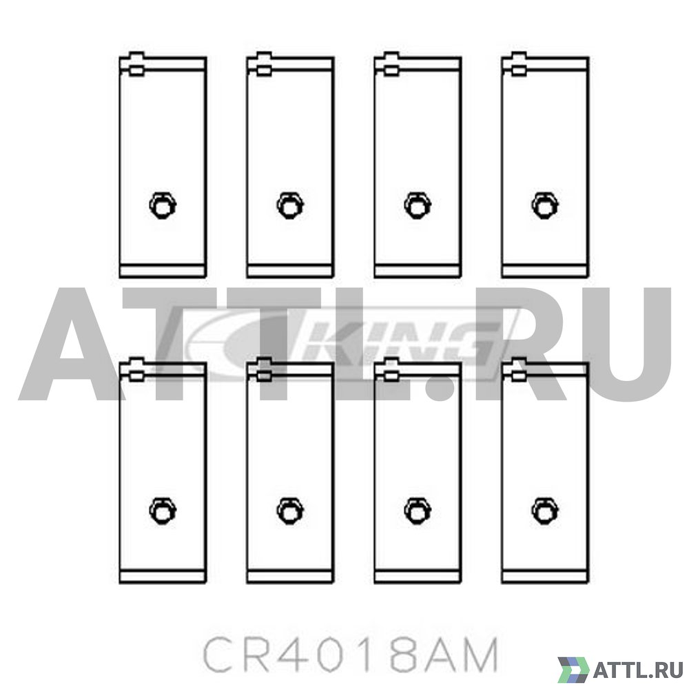KING CR4018AM Вкладыши шатунные STD CB-1404A/R024A