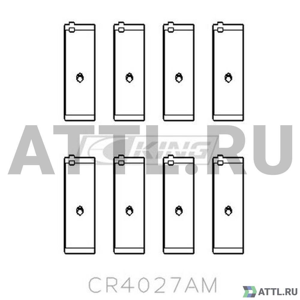 KING CR4027AM Вкладыши шатунные STD