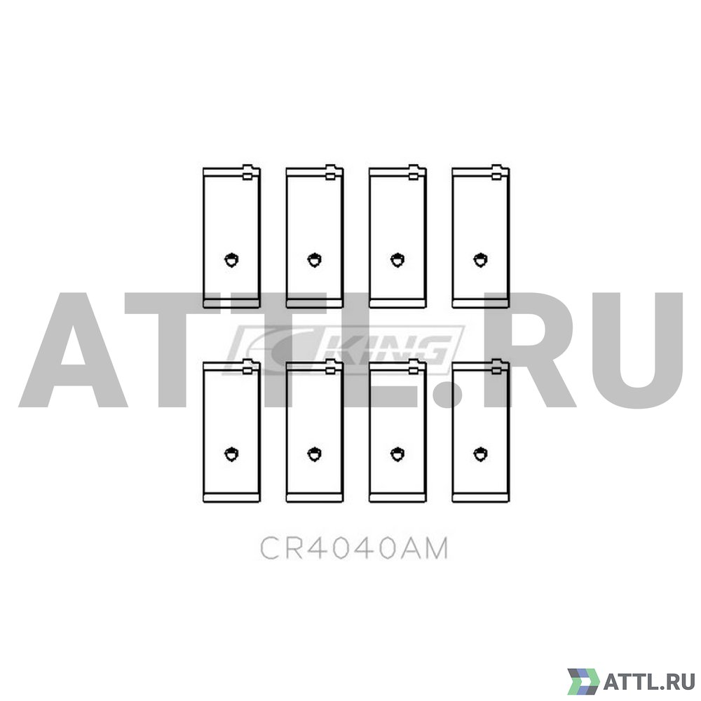 KING CR4040AM Вкладыши шатунные STD