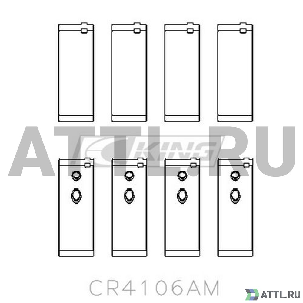 KING CR4106AM Вкладыши шатунные STD