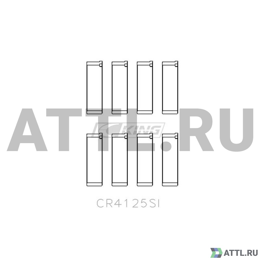 KING CR4125CP Вкладыши шатунные STD