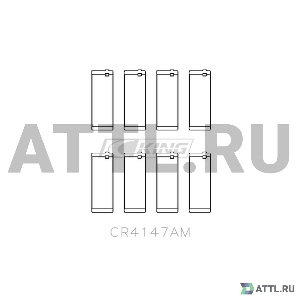 KING CR4147AM Вкладыши шатунные STD