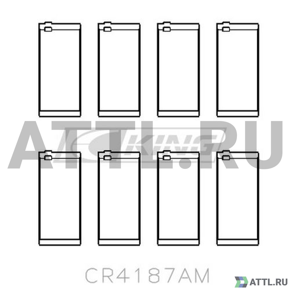 KING CR4187AM Вкладыши шатунные STD