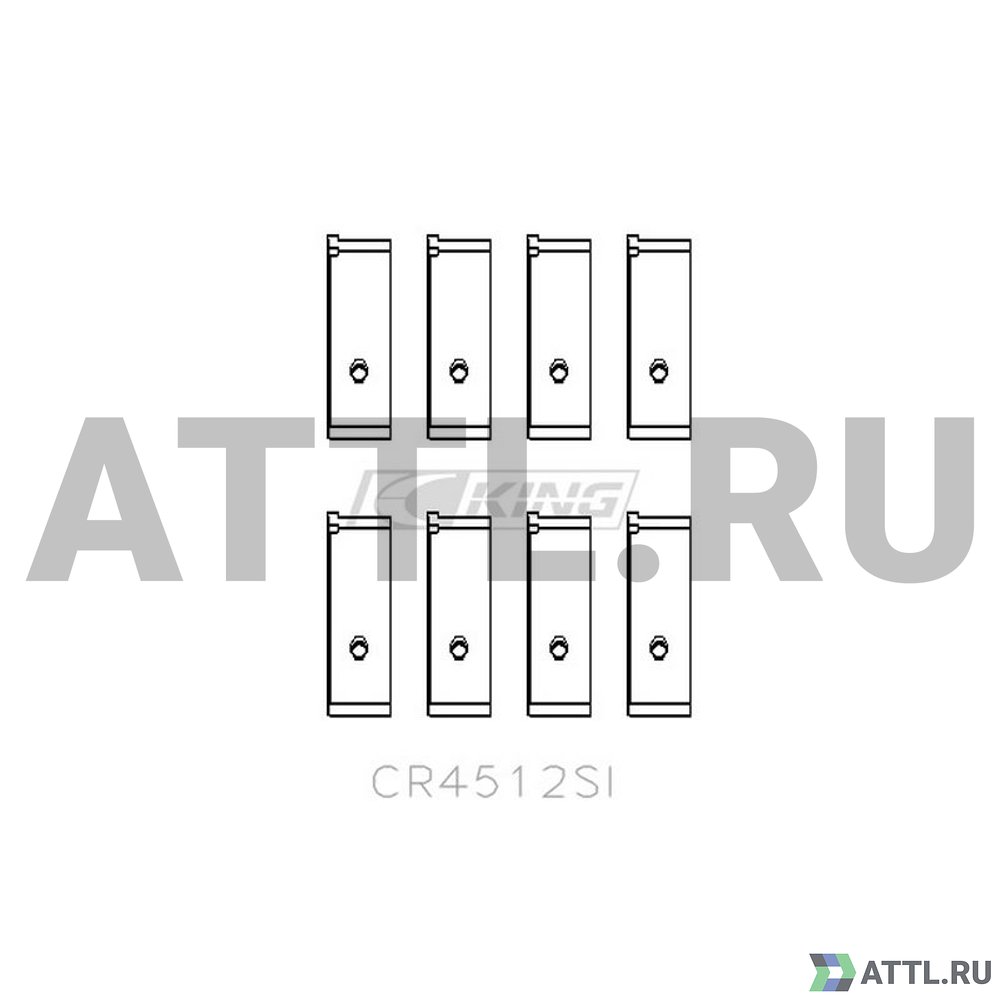 KING CR4512SI Вкладыши шатунные STD