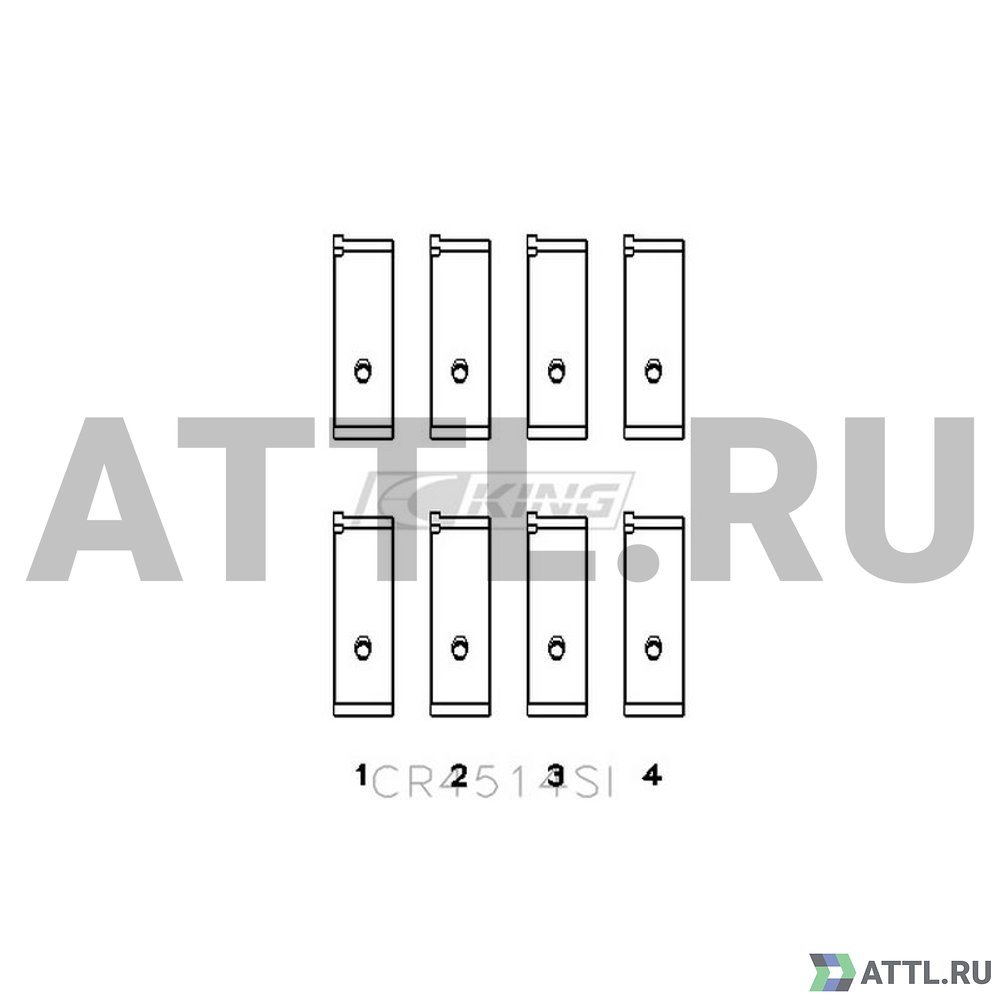 KING CR4514SI Вкладыши шатунные STD