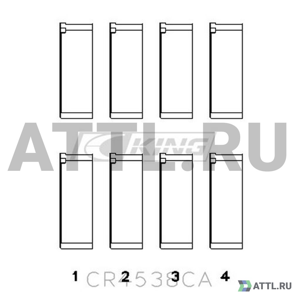 KING CR4538CA Вкладыши шатунные STD