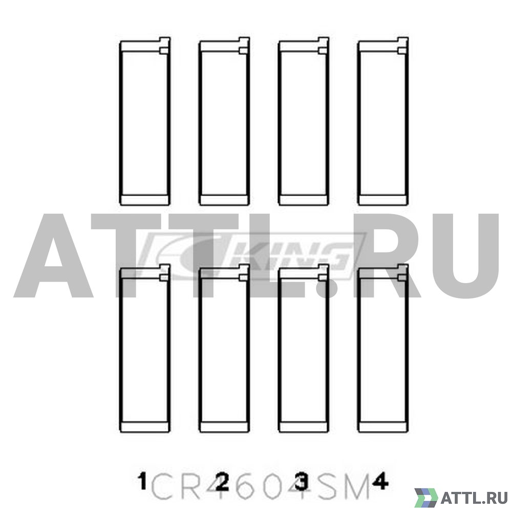 KING CR4604SM Вкладыши шатунные STD