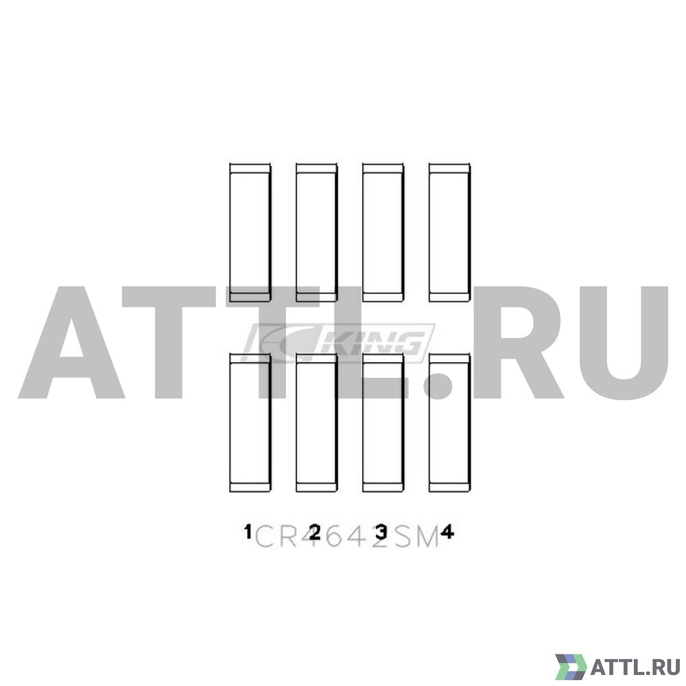 KING CR4642SM Вкладыши шатунные STD