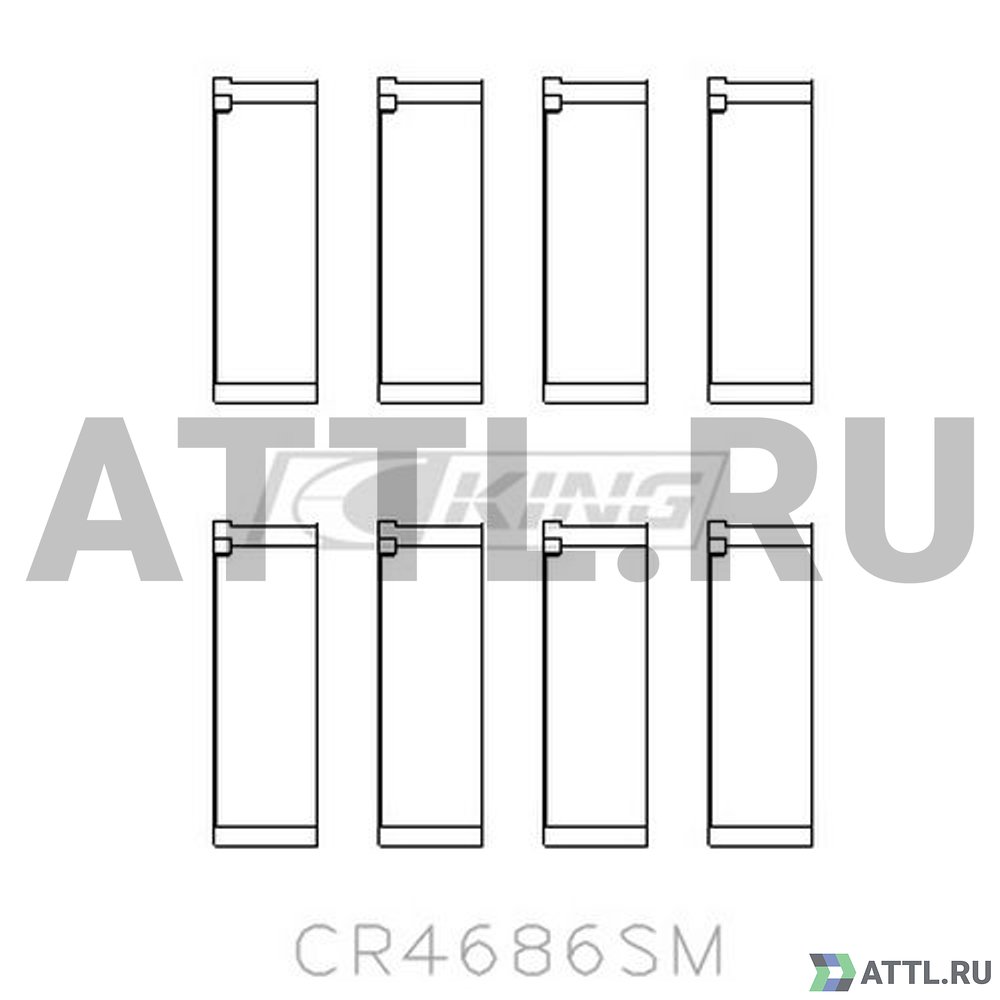 KING CR4686SM Вкладыши шатунные STD