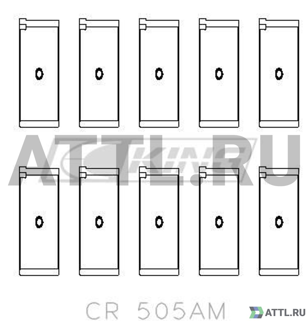 KING CR505AM Вкладыши шатунные STD
