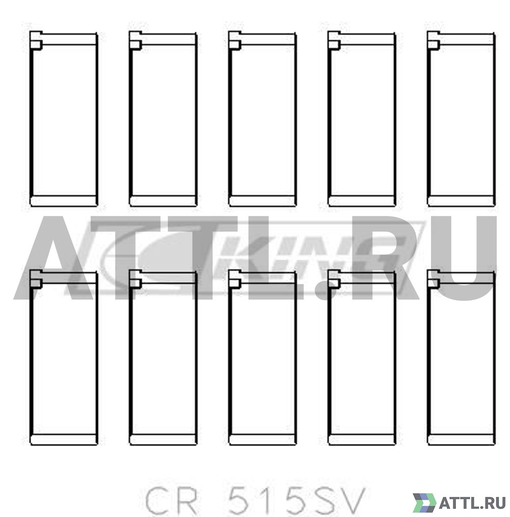 KING CR515SV Вкладыши шатунные STD