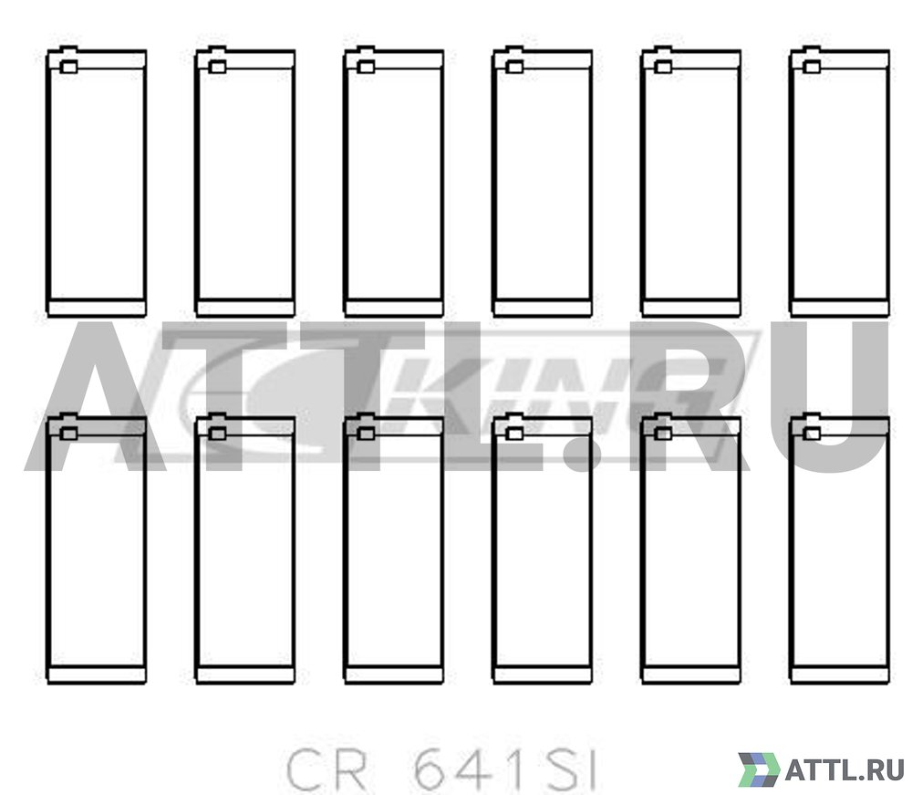 KING CR641SI Вкладыши шатунные STD