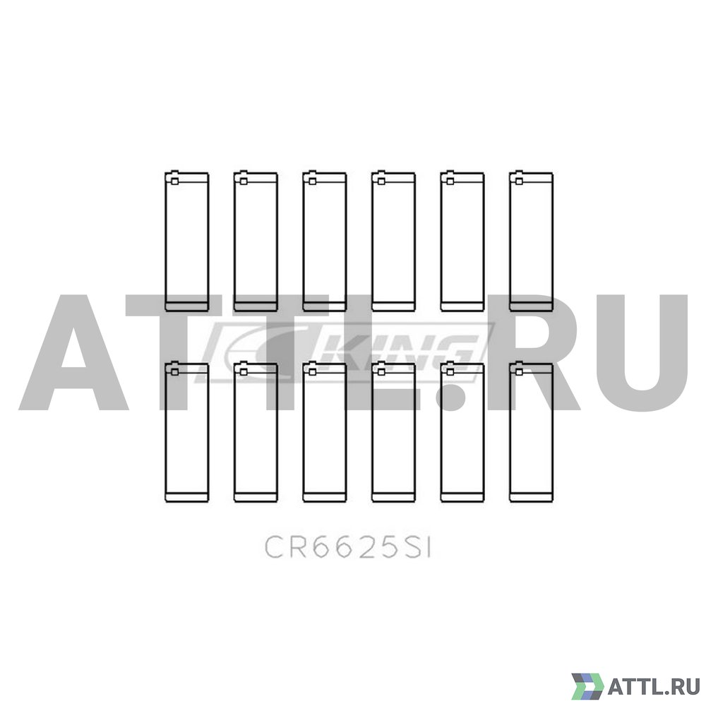 KING CR6625SI Вкладыши шатунные STD