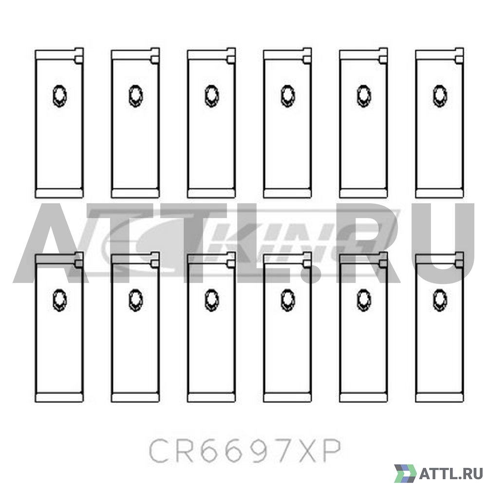 KING CR6697XP Вкладыши шатунные STD