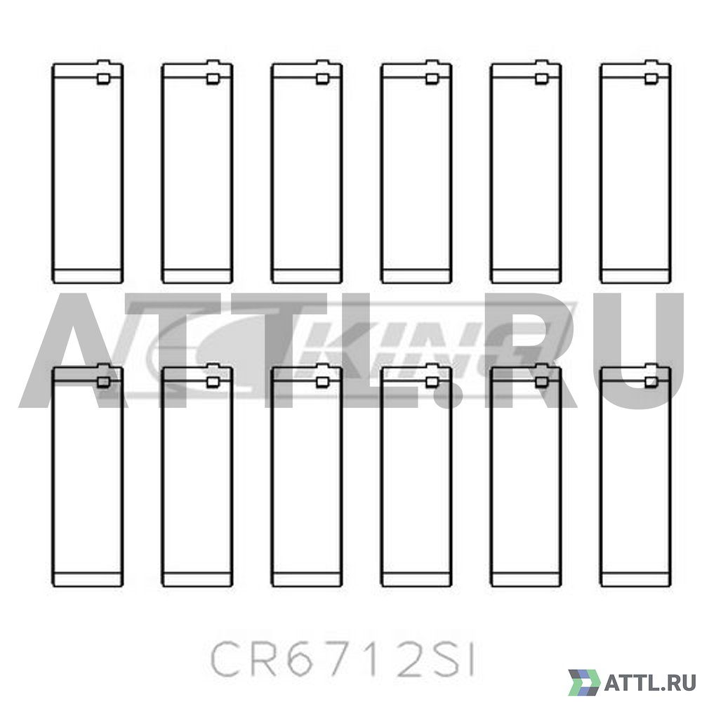 KING CR6712SI Вкладыши шатунные STD
