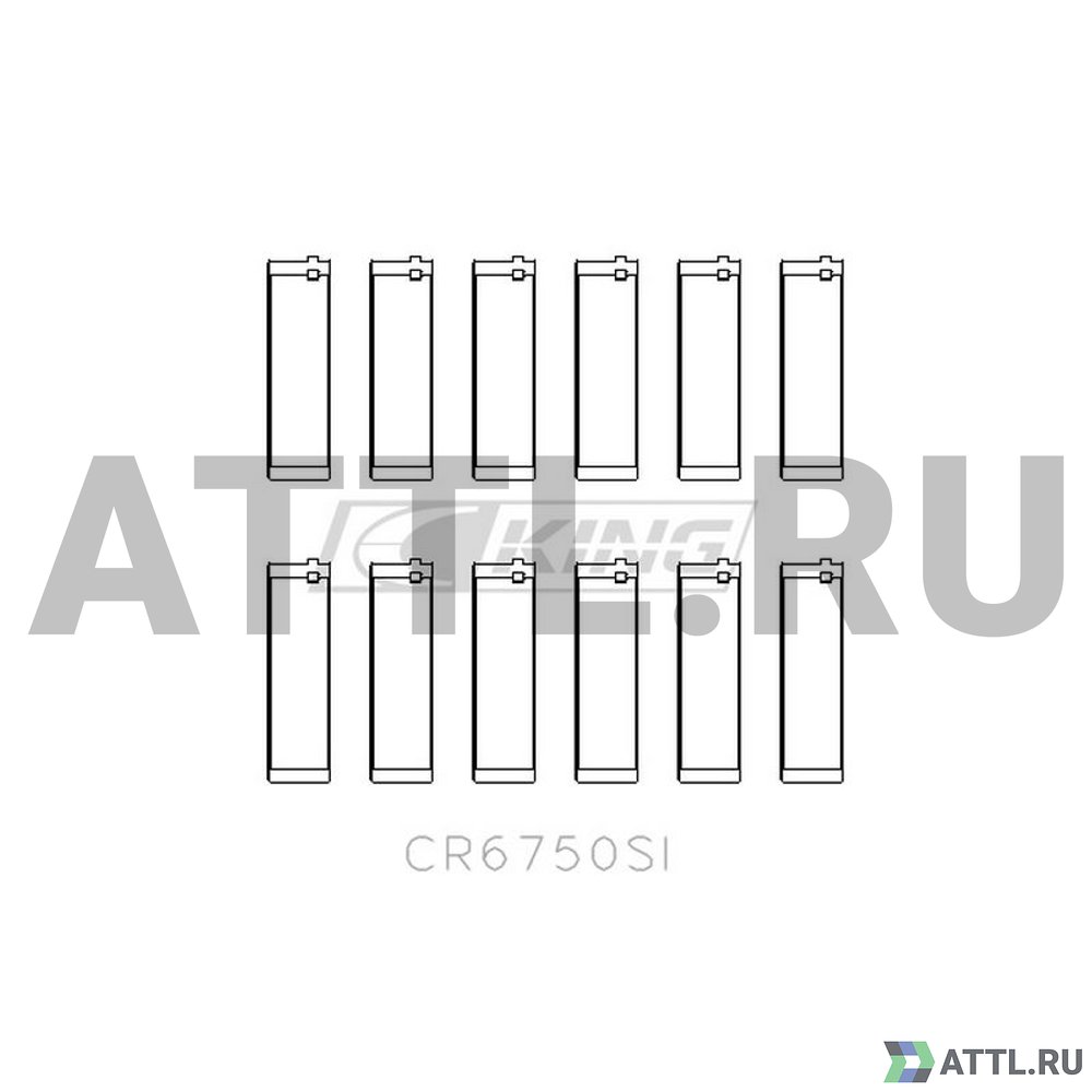 KING CR6750SI Вкладыши шатунные STD