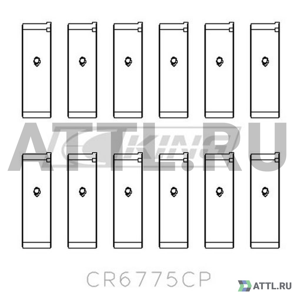 KING CR6775CP Вкладыши шатунные STD