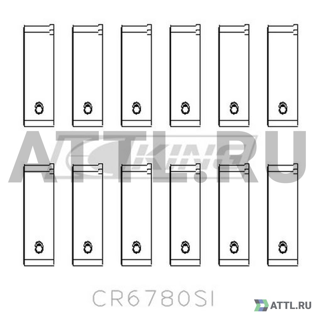 KING CR6780SI Вкладыши шатунные STD