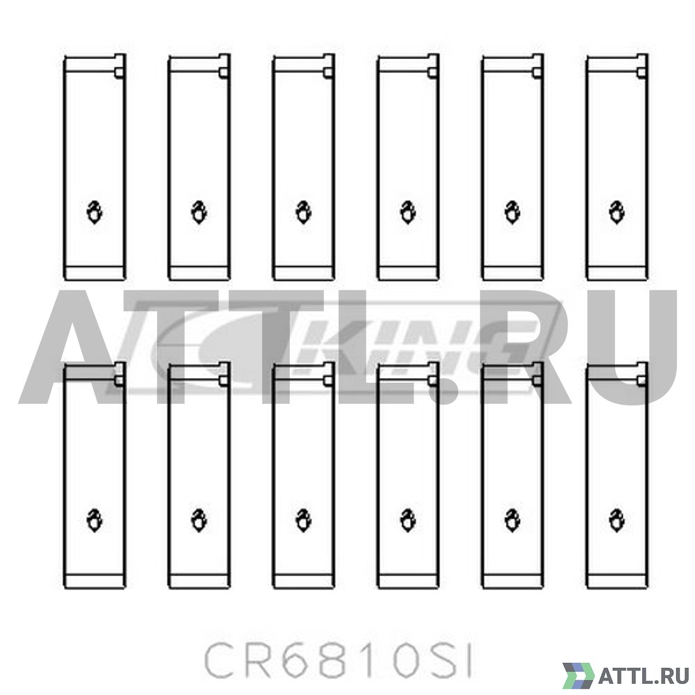 KING CR6810SI Вкладыши шатунные STD