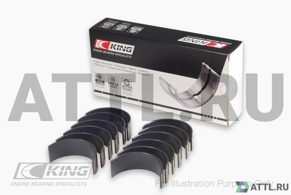 KING CR6873MC Вкладыши шатунные STD (Race Bearings bimetal, polymer coated)