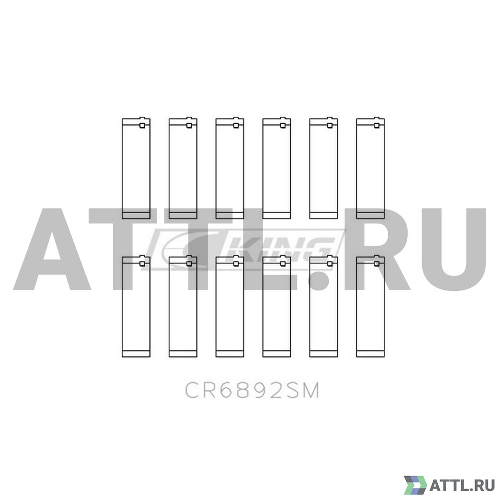 KING CR6892SM Вкладыши шатунные STD