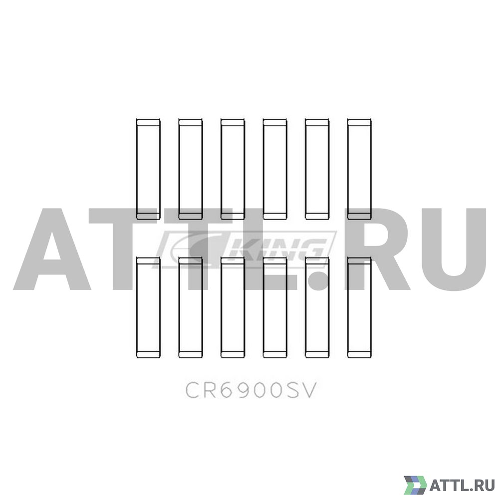 KING CR6900SV Вкладыши шатунные STD