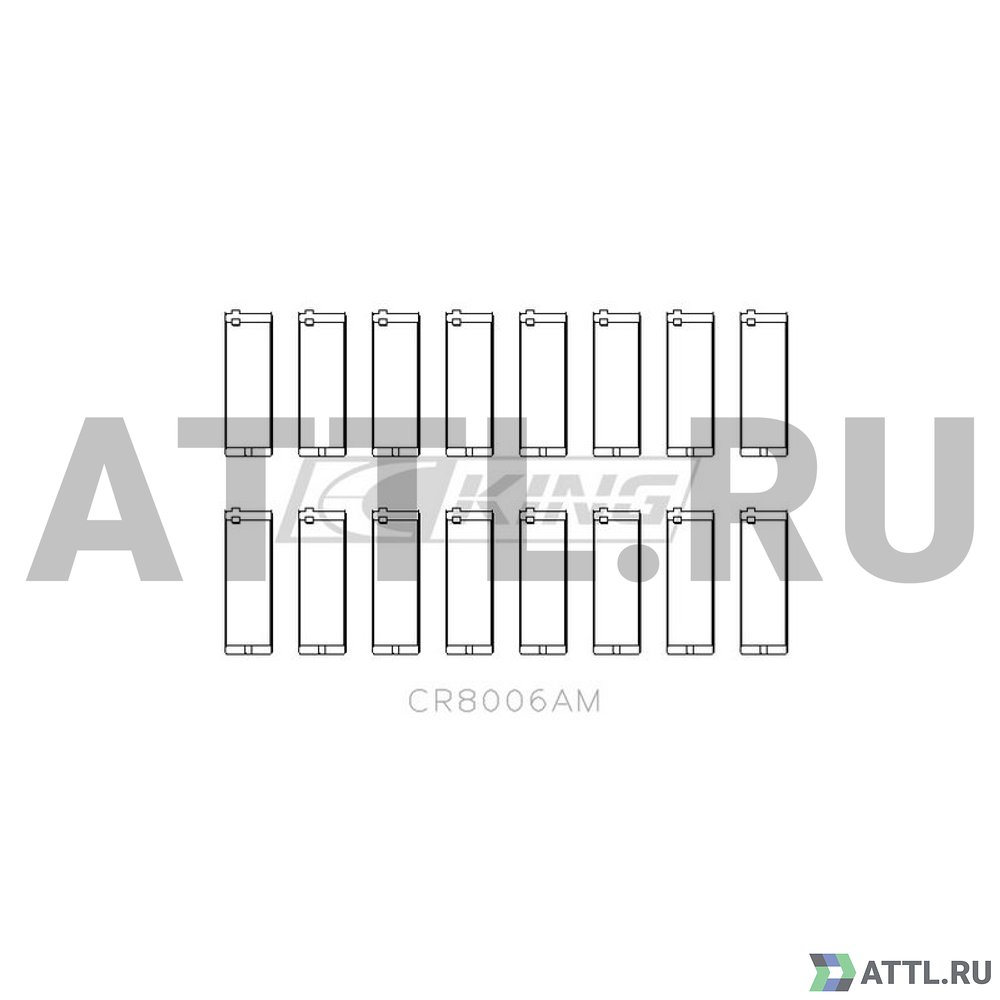 KING CR8006AM Вкладыши шатунные STD