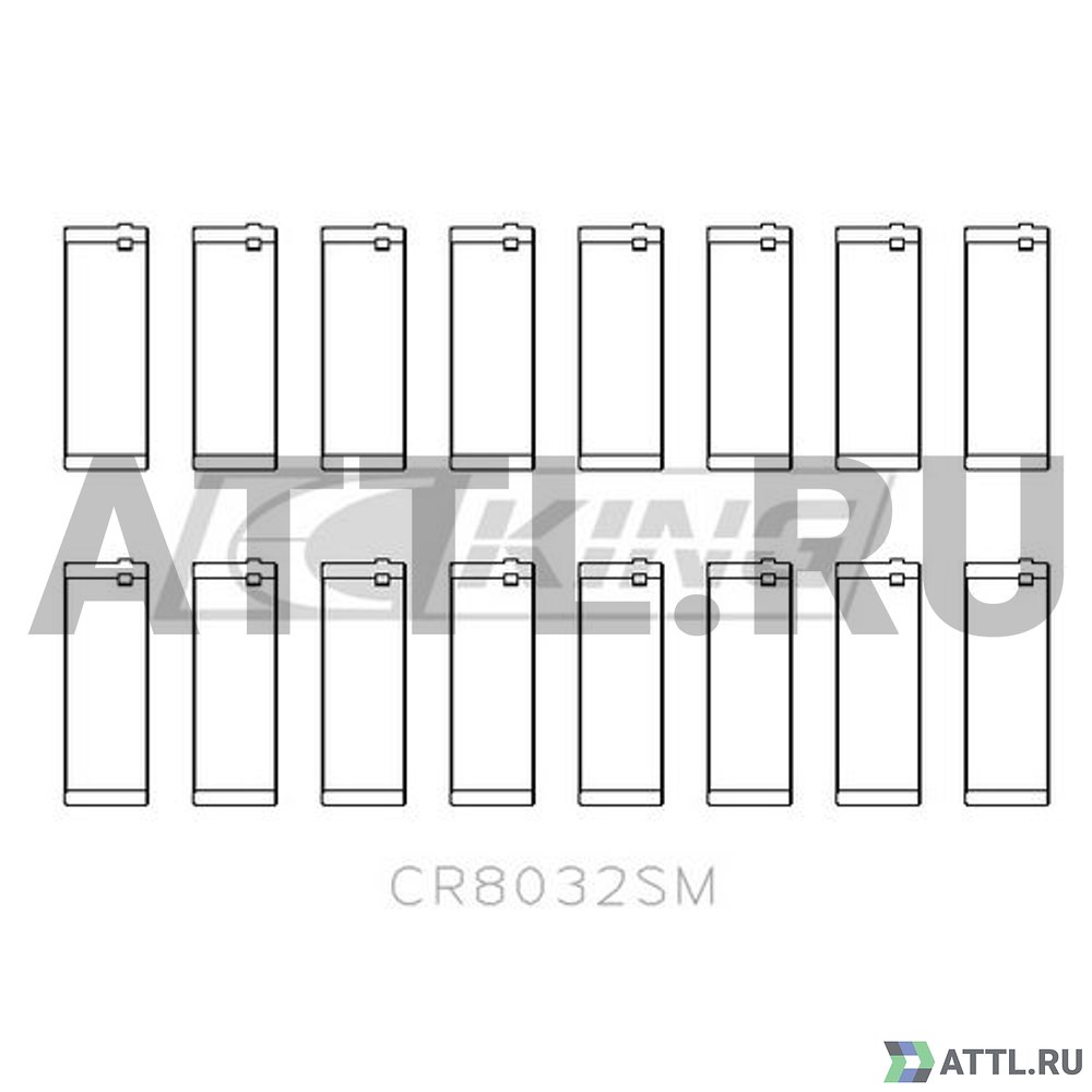 KING CR8032SM Вкладыши шатунные STD