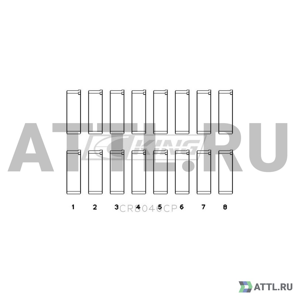 KING CR8046CP Вкладыши шатунные STD