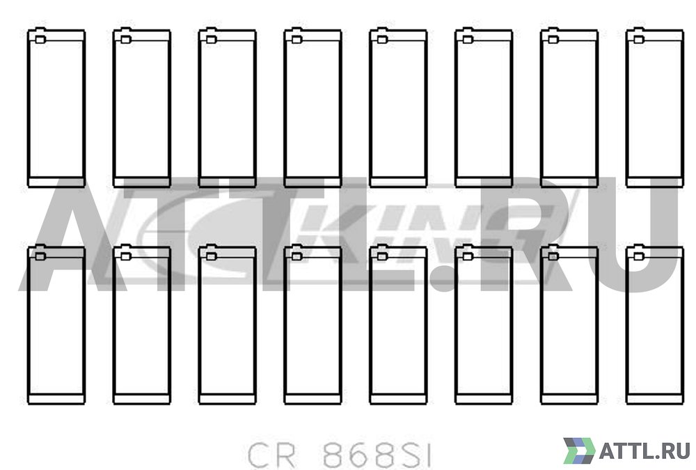 KING CR868SI Вкладыши шатунные STD