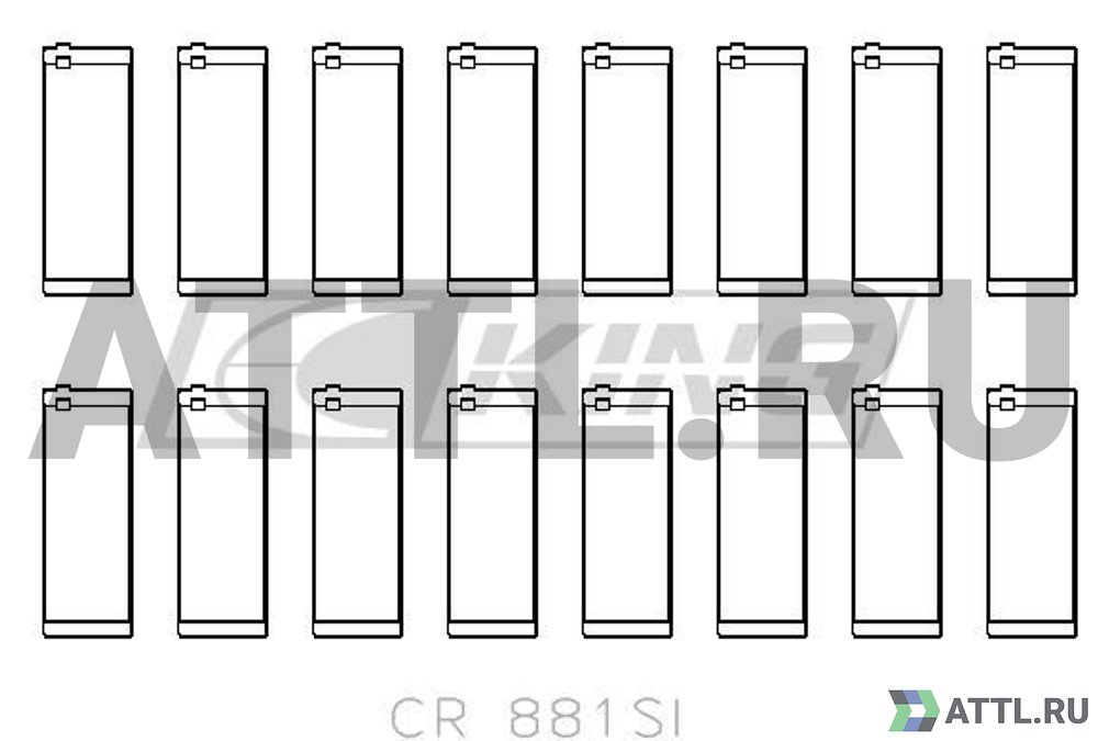 KING CR881SI Вкладыши шатунные STD