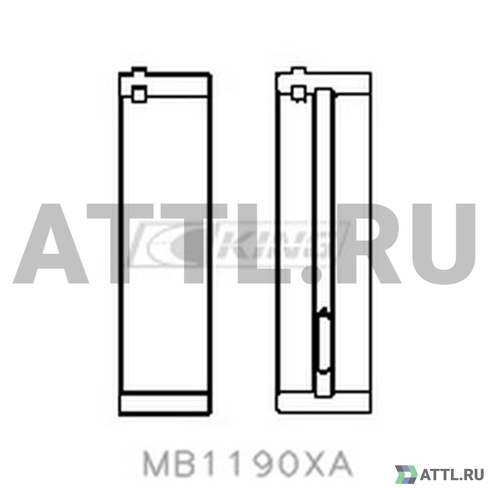 KING MB1190XA Вкладыши коренные STD