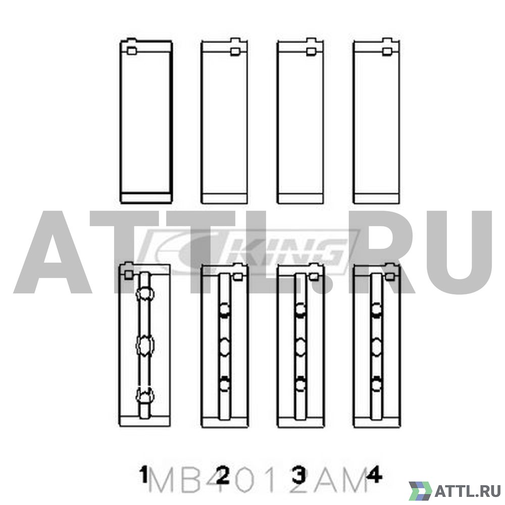 KING MB4012AM Вкладыши коренные STD