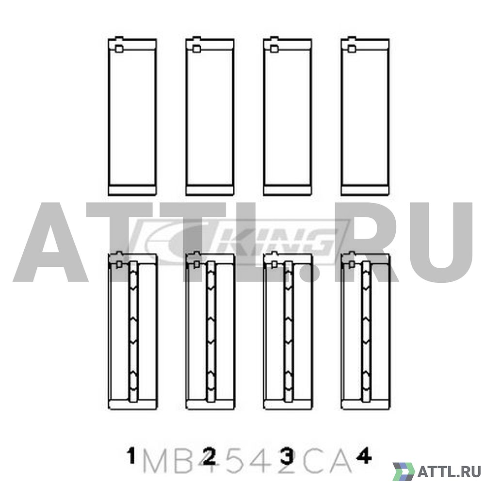 KING MB4542CA Вкладыши коренные STD