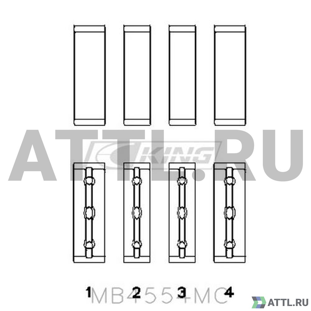 KING MB4554MC Вкладыши коренные STD