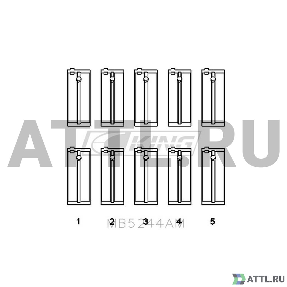 KING MB5244AM Вкладыши коренные STD