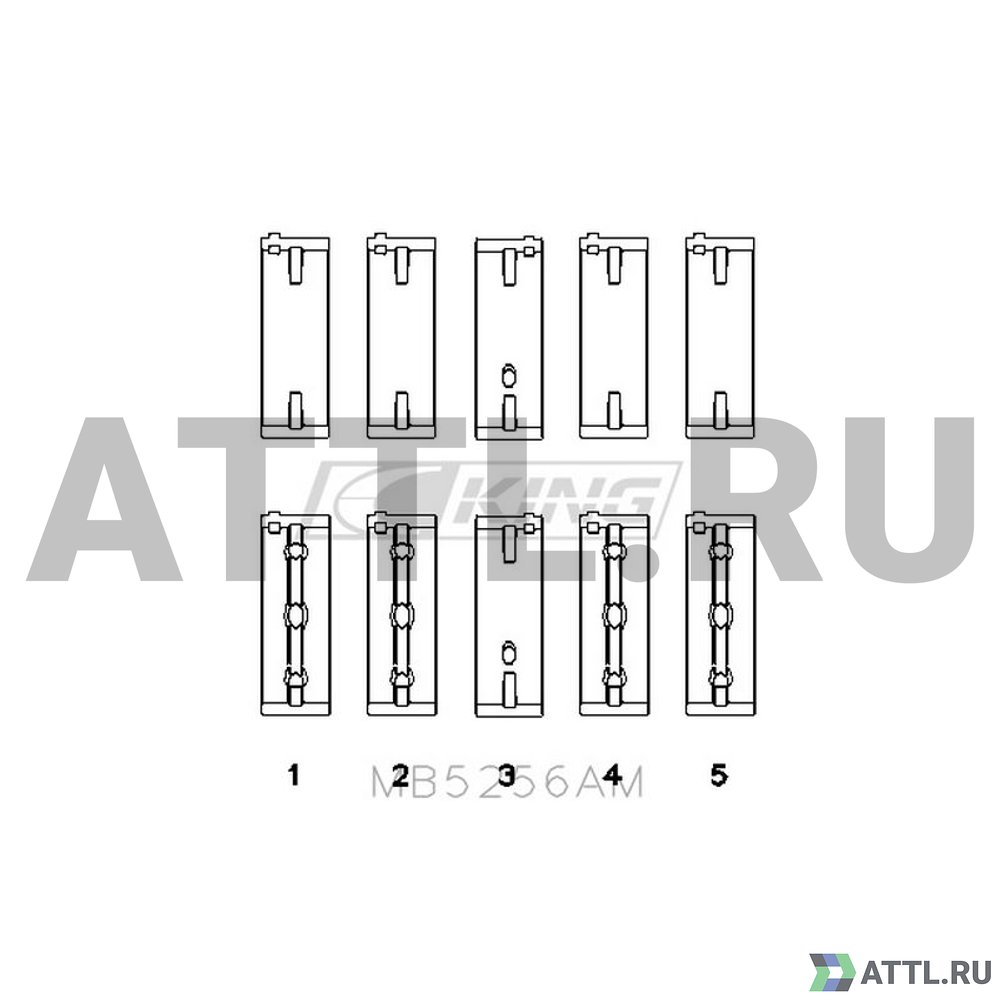 KING MB5256AM Вкладыши коренные STD