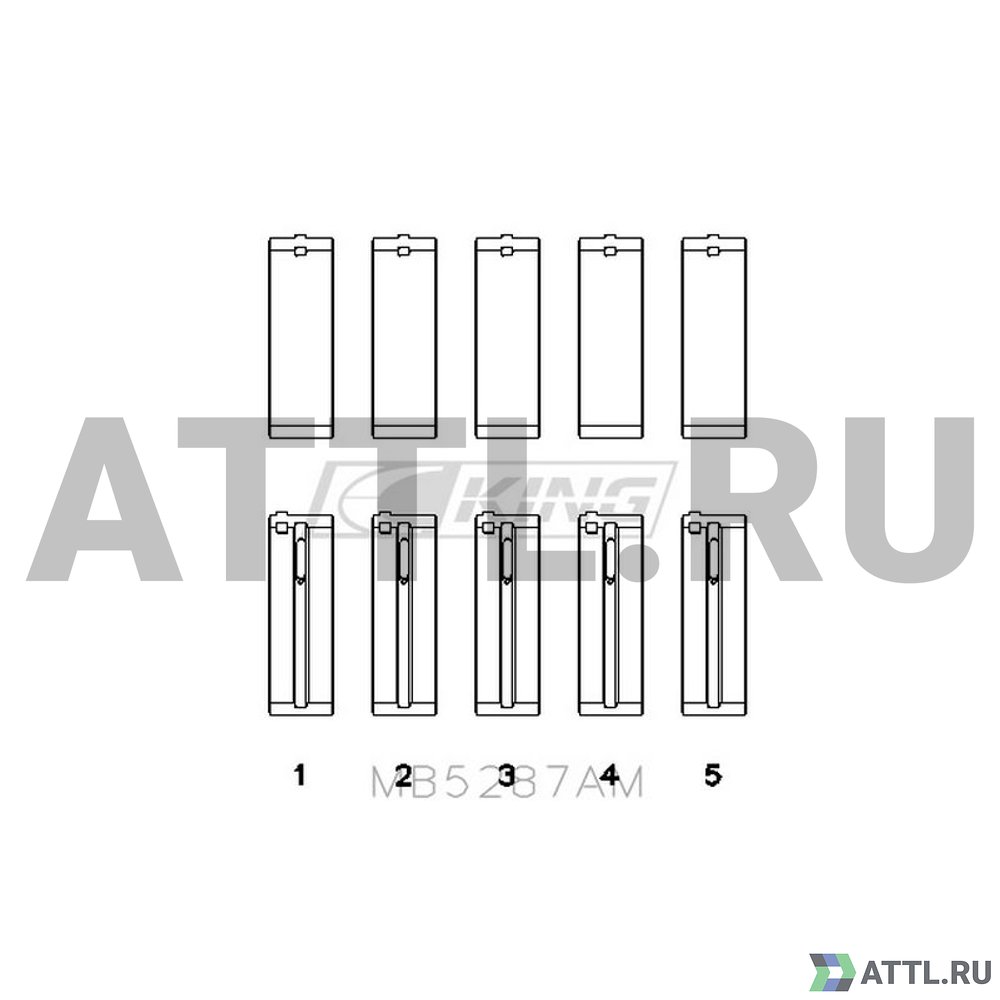 KING MB5287AM Вкладыши коренные STD